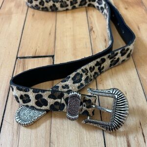 Cheetah Print Belt